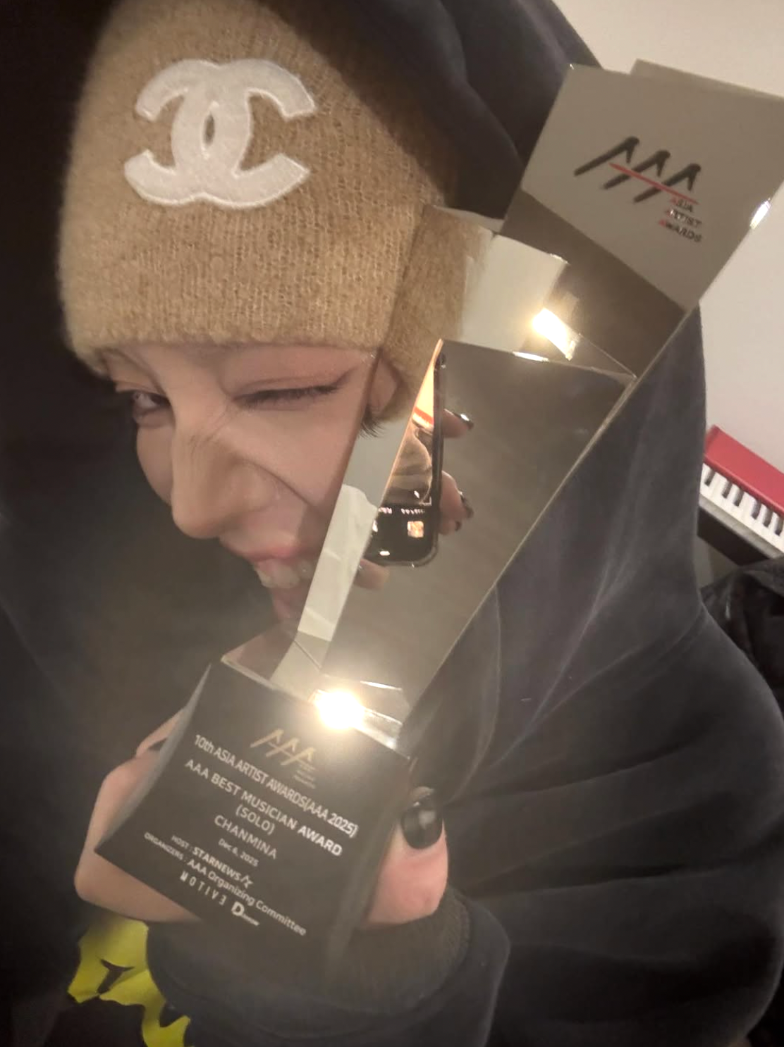 ちゃんみな、AAA 2025で「ベストミュージシャン賞」を受賞！