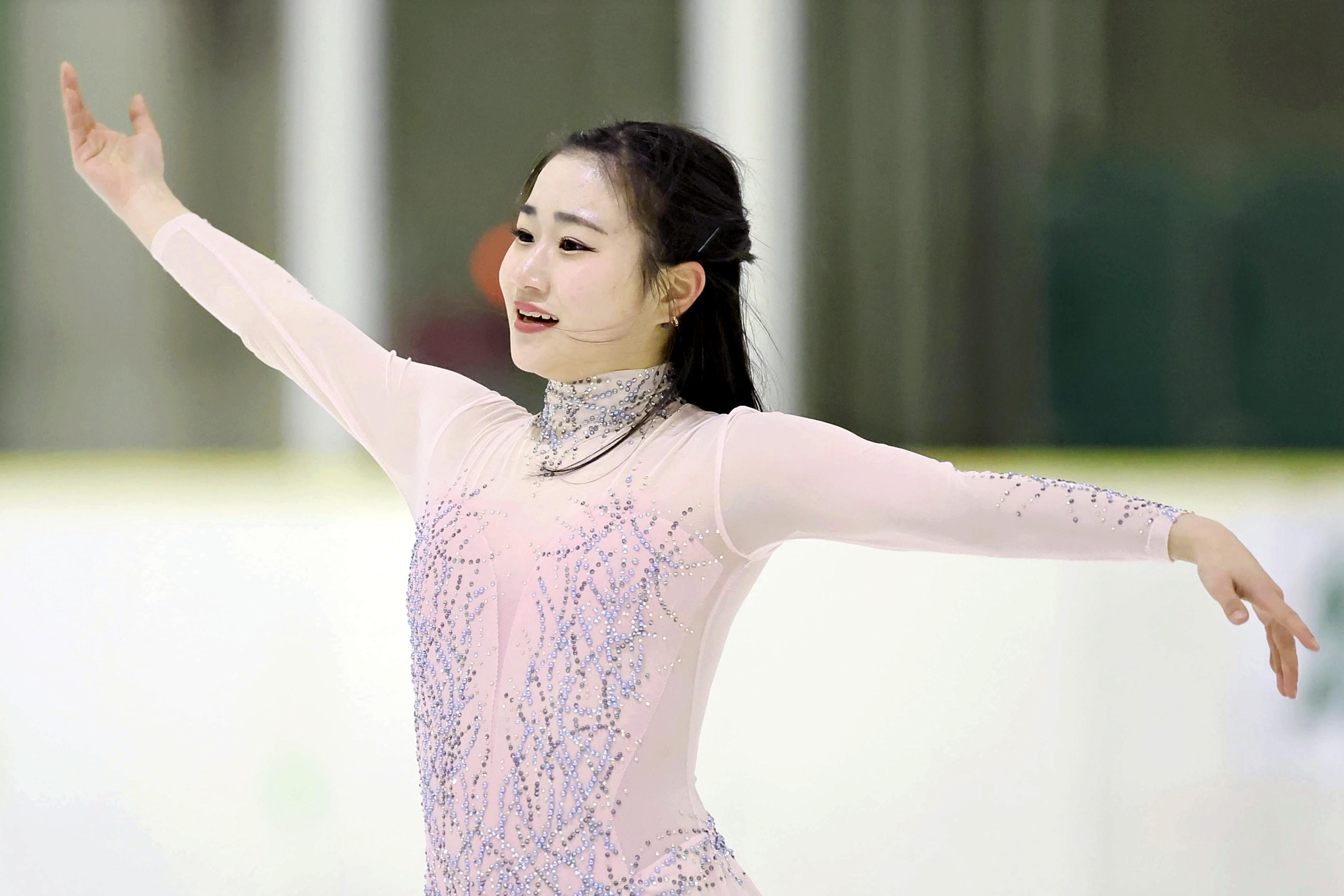 五輪出場の河辺愛菜がインターハイ完勝、トリプルアクセル不調でも力強さや繊細さ表現