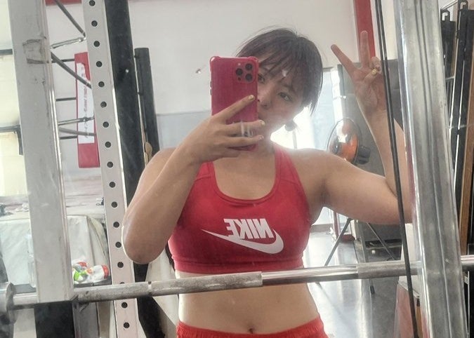 マーベラス・桃野美桜、筋トレ後のオフショット！「筋肉痛きた！」