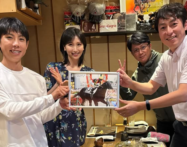 横山ルリカ、函館で日本ダービージョッキー北村友一騎手と偶然の再会