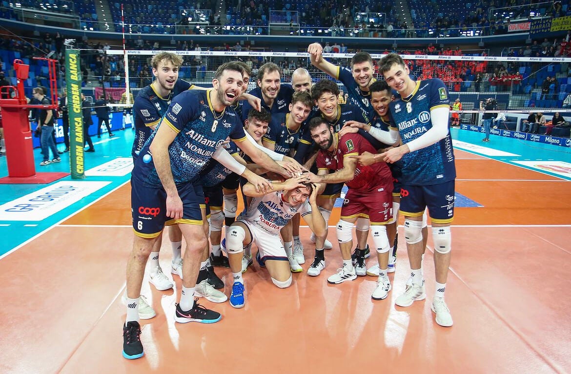 日本代表石川祐希が所属するミラノ 勝利を報告🔥🏐