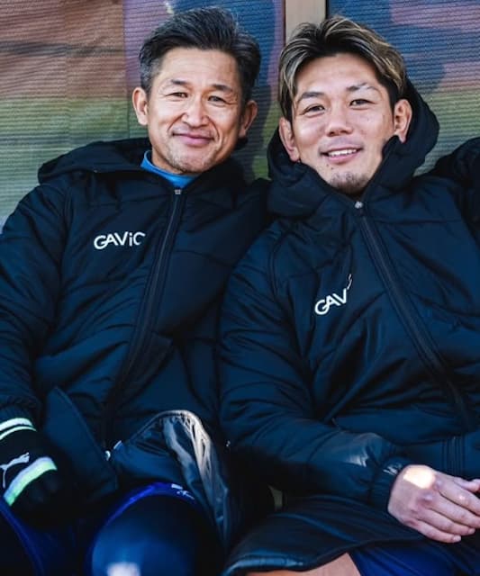 皇治「憧れてサッカー始めたから...」キングカズとの2Sが話題に