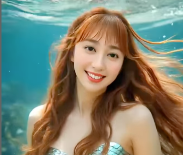 はいだしょうこ、人魚姫に変身「しょこ人魚姫になれたぁ」