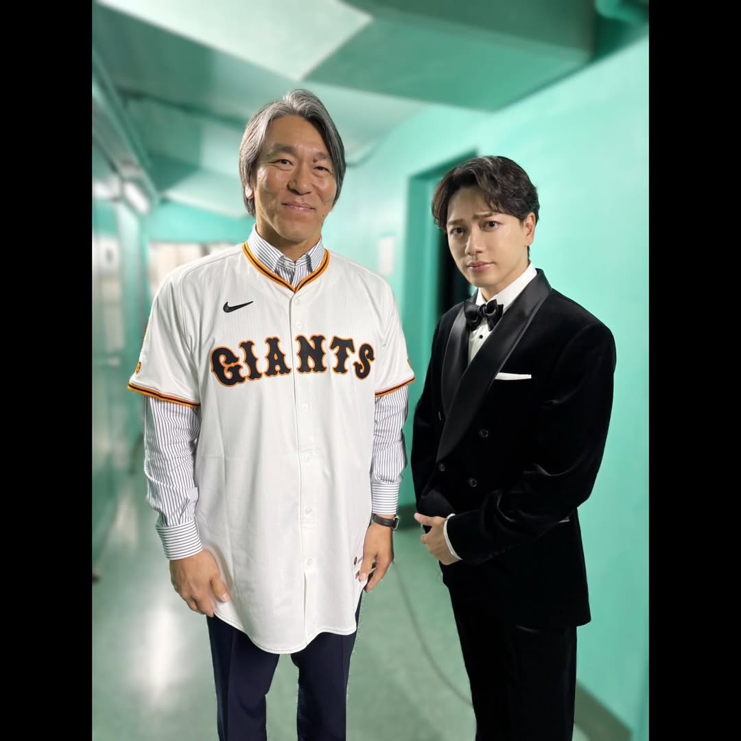 元野球少年・山崎育三郎　野球界のレジェンド達とのツーショット大放出！