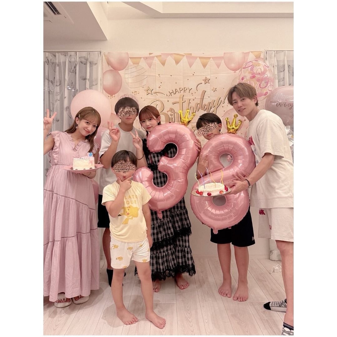 辻希美、娘・希空が作ったケーキに感激！家族全員で迎えた38歳の誕生日