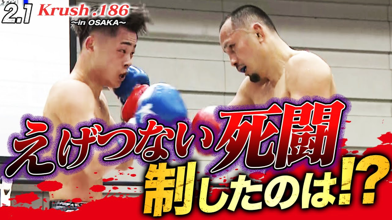 【Krush】昼夜ぶっ通しの大阪大会のメインマッチ、新美貴士 vs 松本海翔。激闘を制したのは...!?【Krush.186 ~in Osaka~】ABEMAで全試合無料配信中！