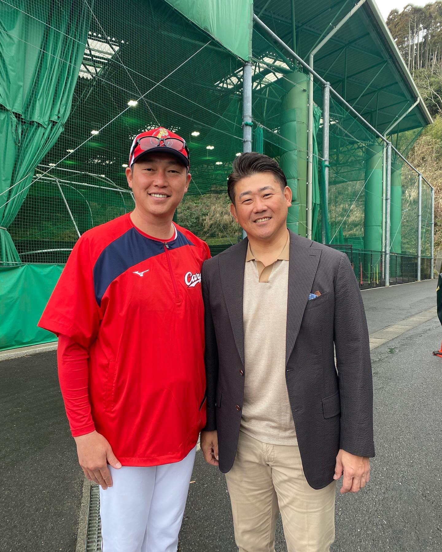 広島監督・新井貴浩が松坂大輔との2Sを公開📸⚾️「最高😀」