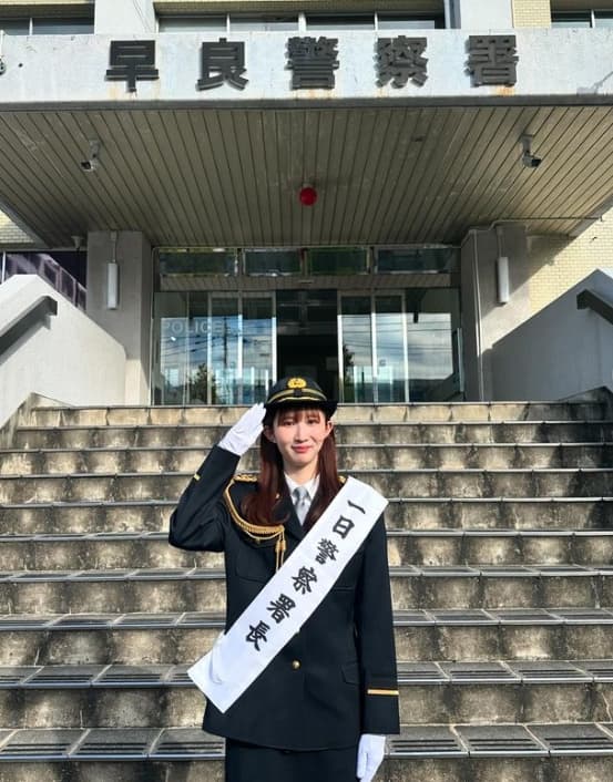 「詐欺防止は私に任せて！」あの卓球オリンピック選手〇〇が福岡で一日警察署長に