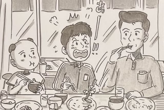 父親に豚カツと取られてマジギレ！？パラパラ漫画家・鉄拳のエピソードが「これは悔しいですね！」と話題に！