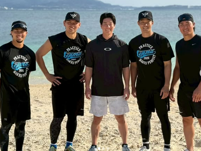 笑顔が物語る仕上がり　松本剛、伊江島での砂浜トレに手応え