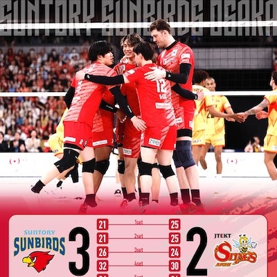 崖っぷちからの大逆転！サントリーサンバーズ大阪がSVリーグ初代王者に王手