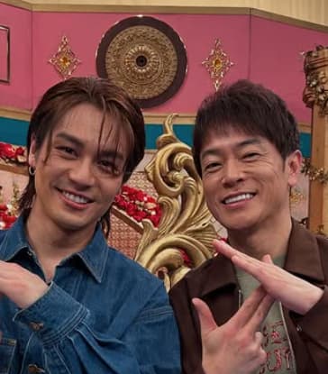 「とものりじんなーーーい！」TravisJapan・松田元太、同じTJである陣内智則とのツーショットを大公開！
