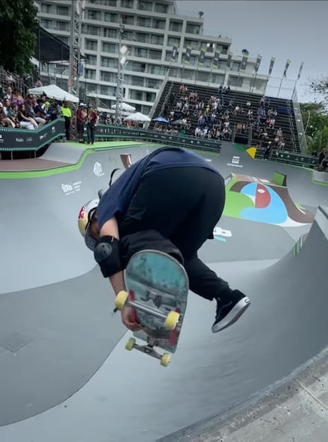 スケートボードメダリスト四十住さくら　ギプスを外して2年前失敗したトリックに挑んだ結果は…