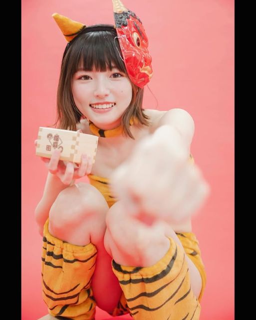 「間に合った鬼ちゃん」激カワ童顔グラドル、