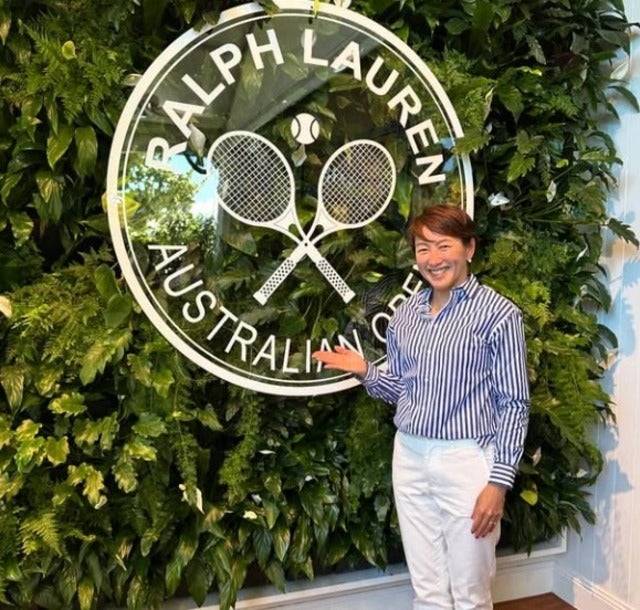 「とても素敵な空間で美味しいお食事と楽しいお話」杉山愛がラルフローレンにご招待！