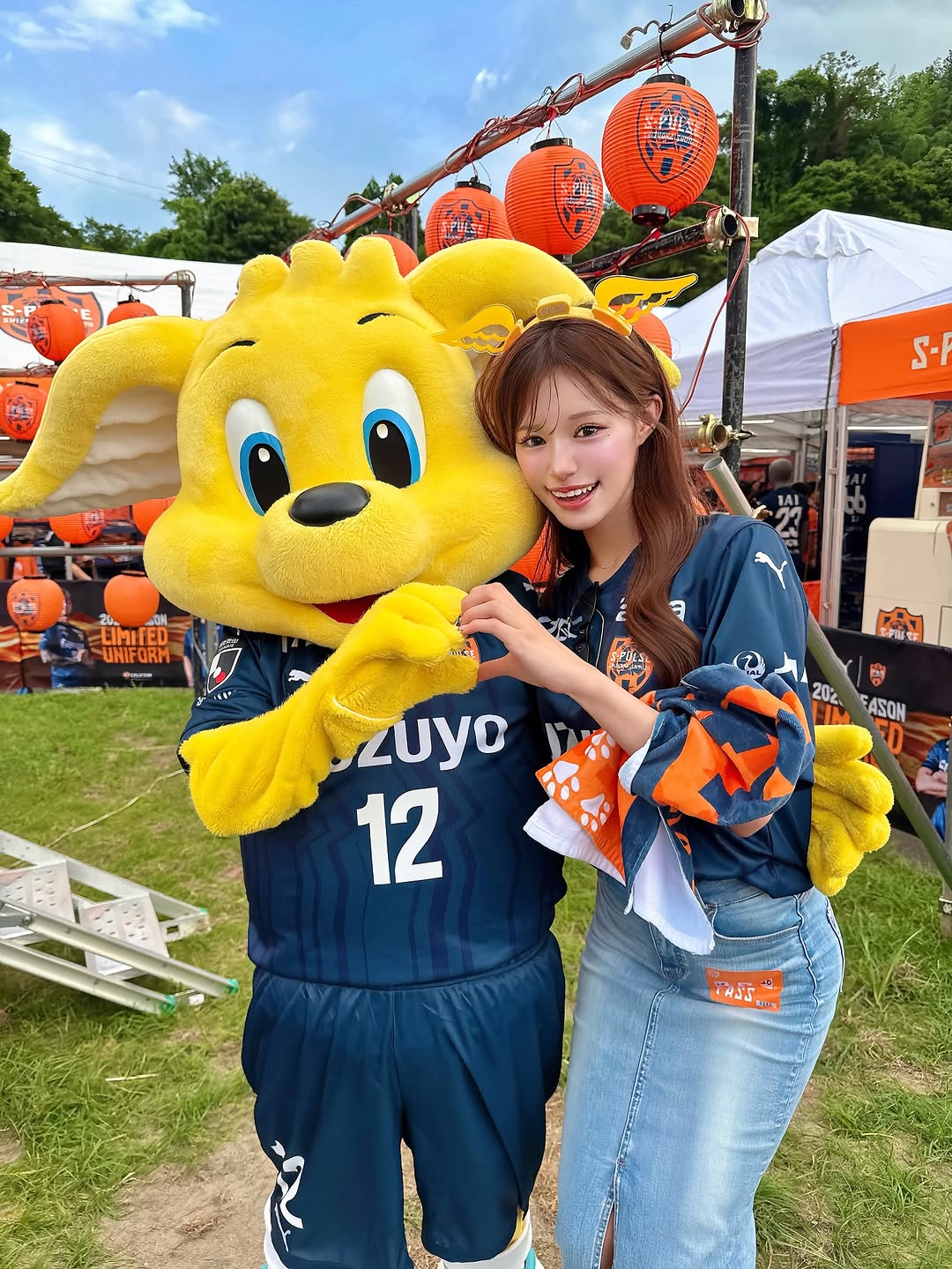 広瀬晏夕、エスパルスマスコットとともに天皇杯ベスト8進出に期待