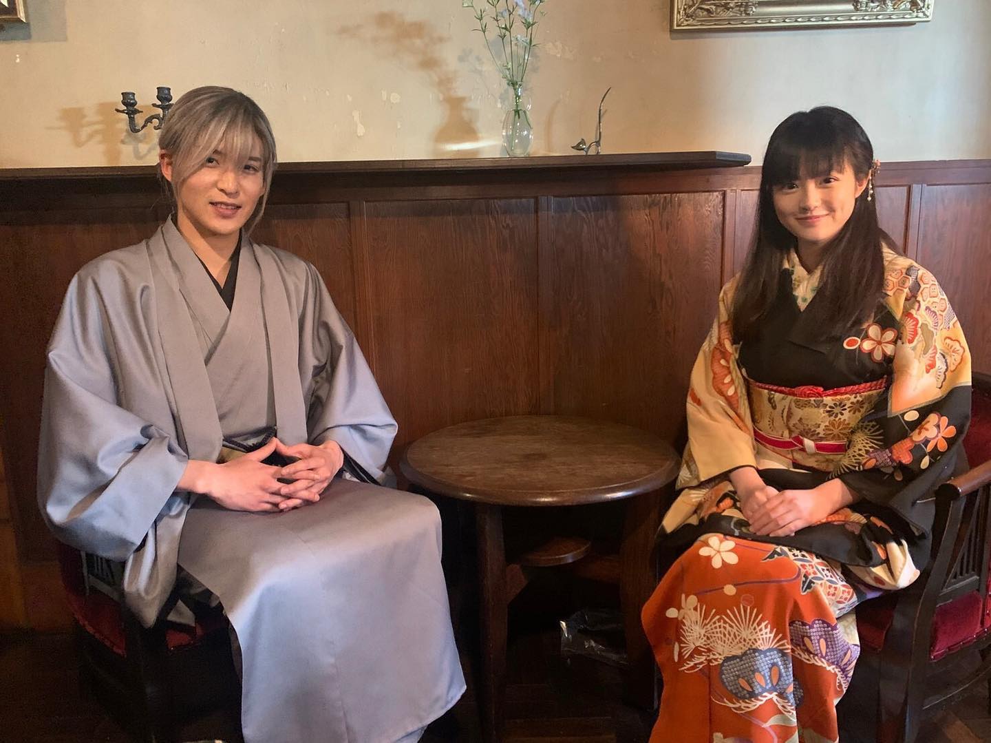 目黒蓮＆今田美桜、お似合い2ショットを公開💕「あんみつ〜！🤭🌸」