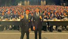 魔裟斗、約600人の前で講演！「講演依頼お待ちしています」