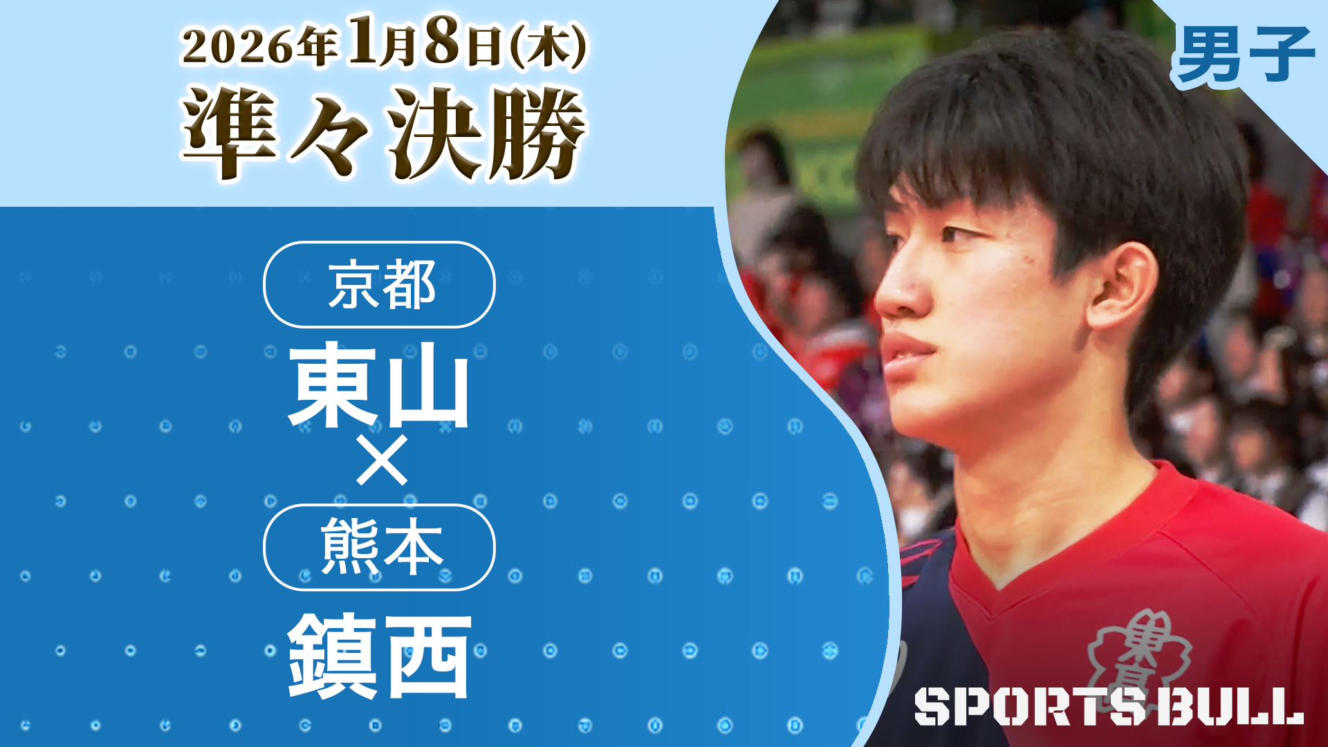 男子準々決勝 東山(京都) vs. 鎮西(熊本)【春の高校バレー2026ハイライト】