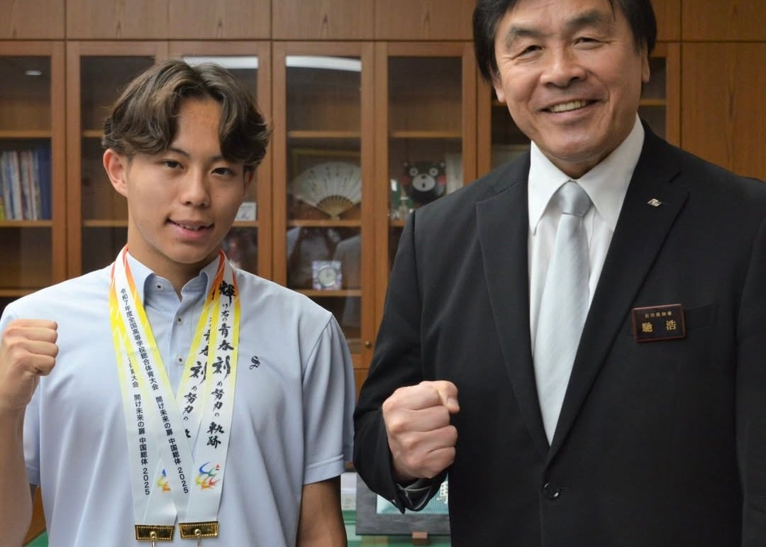 高校生スプリンター清水空跳、石川県が快挙を改めて祝福