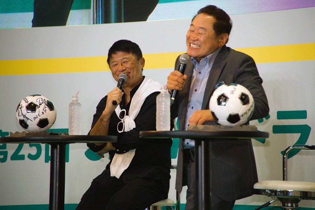 武田修宏がダンディーな解説者の〇〇と一緒にイベントに出演！