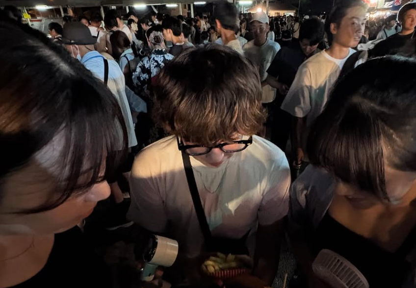 ハンドボール選手江本ひかる、港祭りの夜に夏の一コマを共有