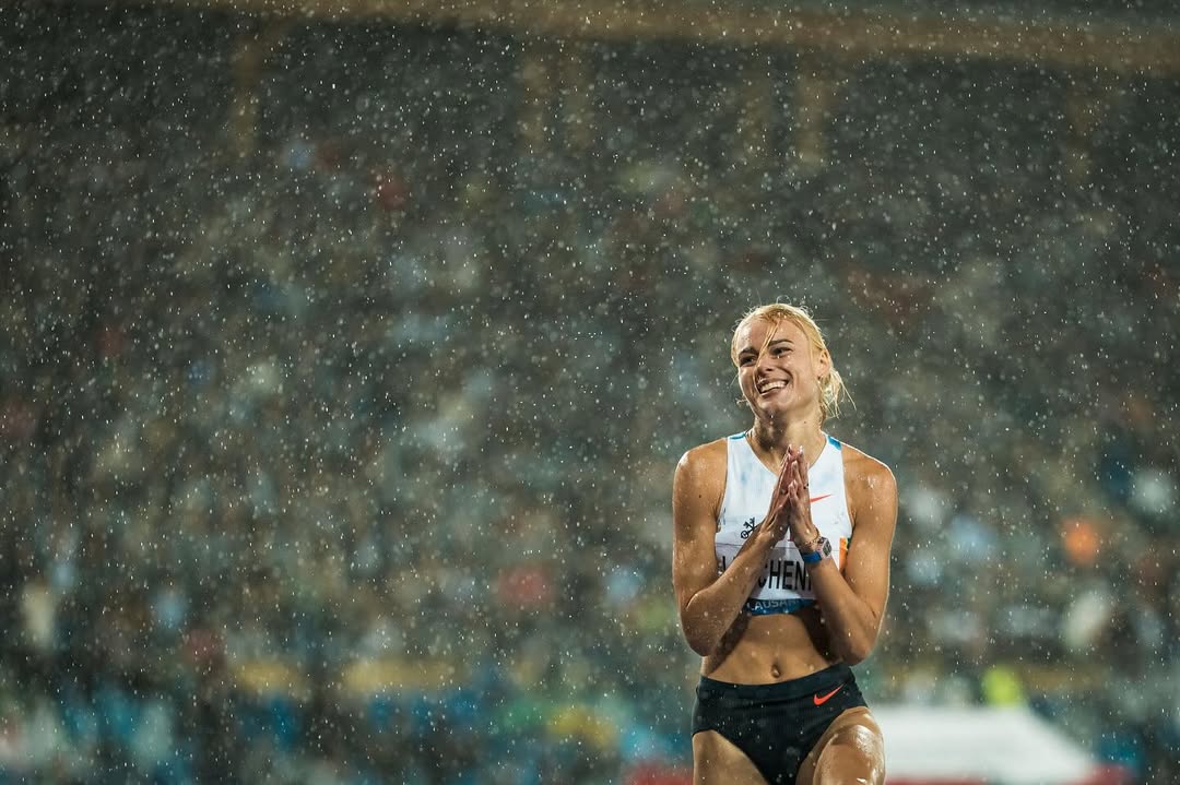 雨に濡れて艶めく…ウクライナ人ハイジャンパーの美しき勝負姿