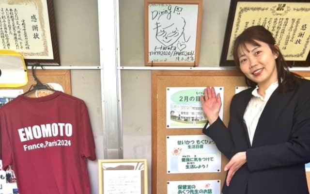 飛び込み・榎本遼香が母校で講演会「夢に向かっても頑張っていただきたいです」