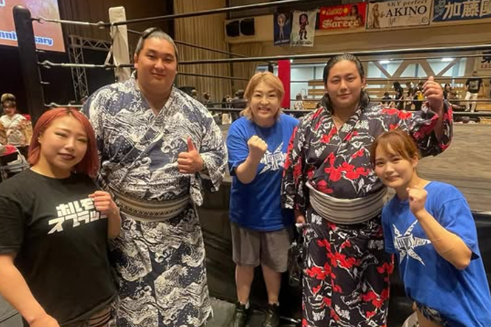 「尊敬の先輩ジャガー横田選手に喝」DASH・チサコ、記念大会参戦と相撲部屋交流を報告