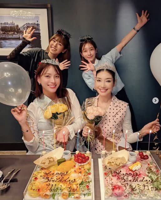 若槻千夏がアンミカと滝沢カレンの誕生日をお祝い！