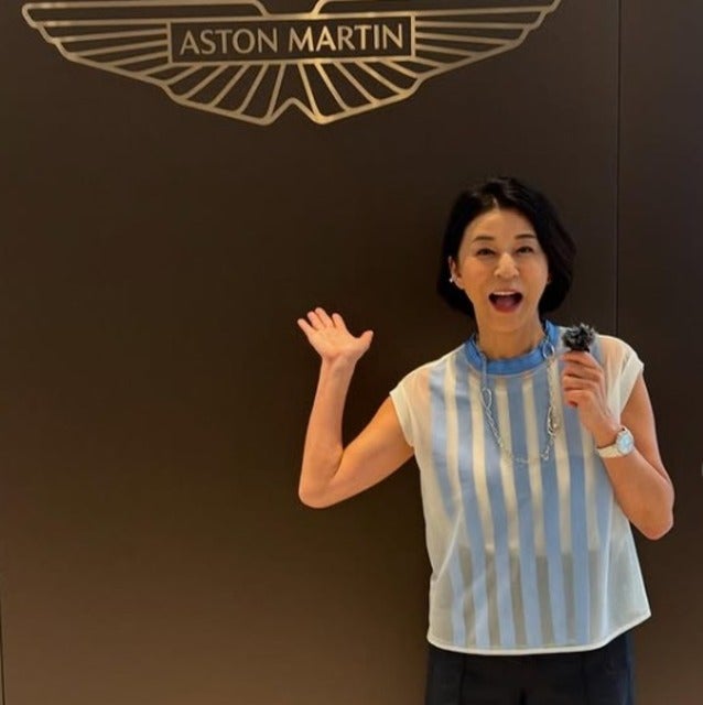 高嶋ちさ子がアストンマーティン銀座で3車種試乗！？