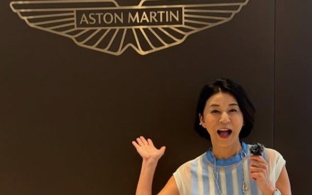 高嶋ちさ子がアストンマーティン銀座で3車種試乗！？