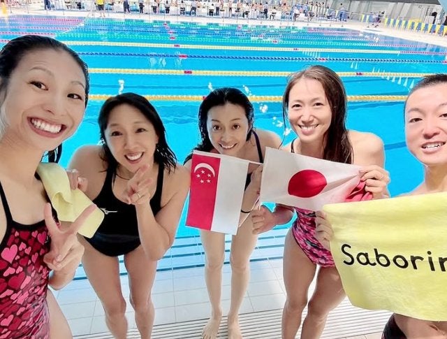 女子アーティスティックスイミング・小谷実可子、最終練習終えシンガポールへ出発へ