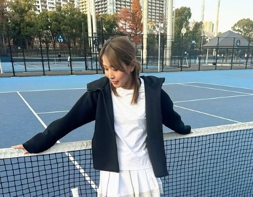 「今日も一日頑張ります」テニス美女・宇野真彩の
