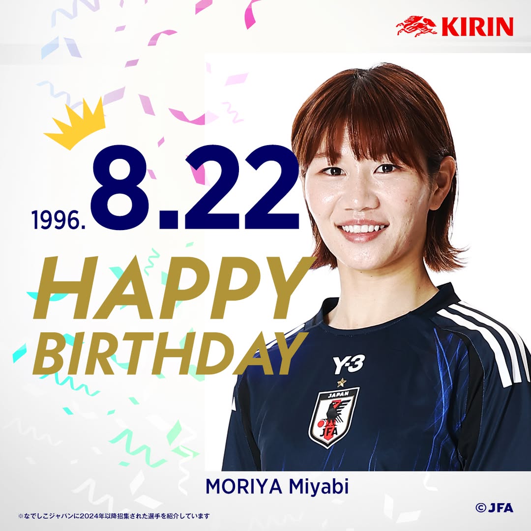 日本サッカー協会がなでしこジャパンの守屋都弥選手のお誕生日をお祝い！