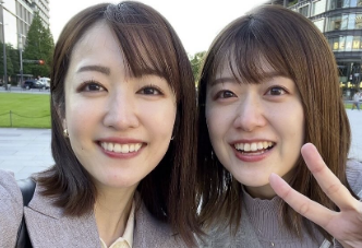 尾崎里紗アナ、念願の滝菜月アナとの再会に大はしゃぎ！育児トークで笑いあうひととき