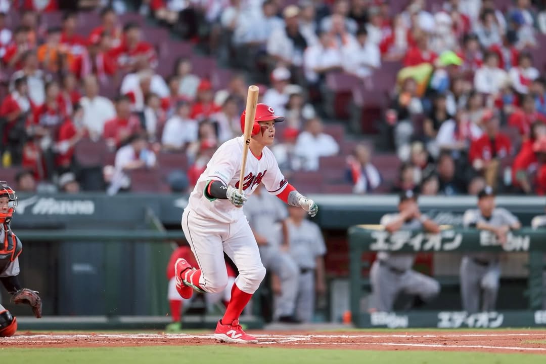 広島・小園海斗がアイレッドで出場「残り試合がんばります！」