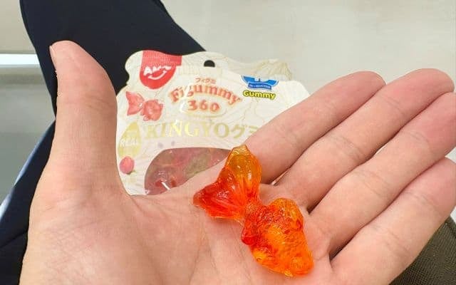 ハライチ・岩井勇気、金魚グミに興味津々！「アンパンマングミみたいなバリがある」