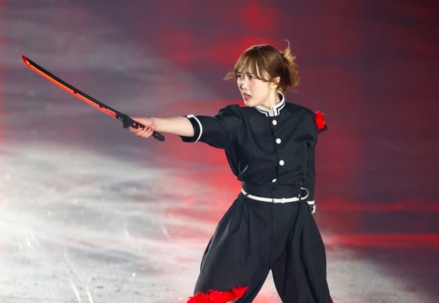 本田望結が鬼殺隊に！？アイスショーで『鬼滅の刃』！オフショットも公開！