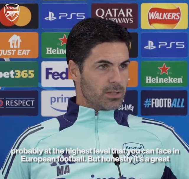 アーセナル CL・PSG戦に向けたアルテタ監督のインタビュー公開！