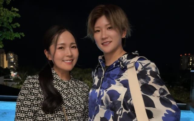 成田美寿々が青木瀬令奈との2ショットを披露「今年も一緒にお祝いできて嬉しいぜ」