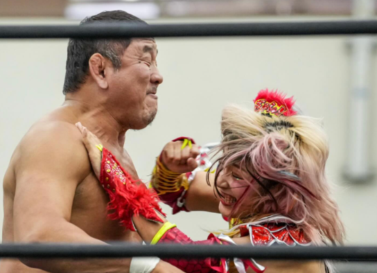 女子プロレス界に衝撃 レジェンド永田裕志との激闘ショット公開