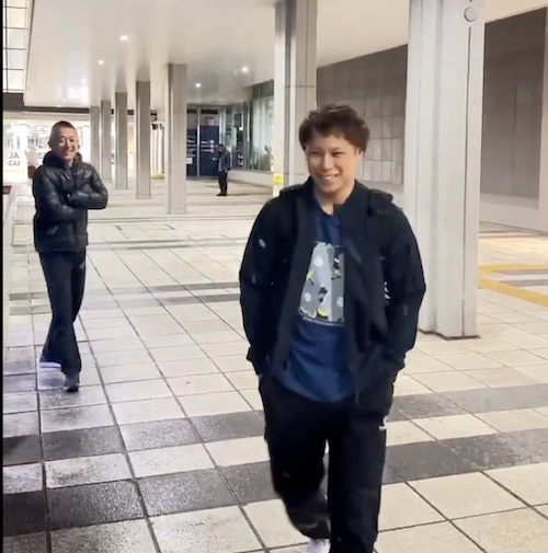 大阪ブルテオンが次の試合に備えて旭川に到着！