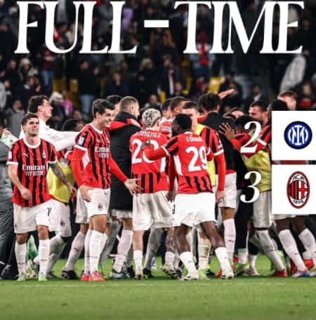 ミラン、スーペルコッパ・イタリアーナで劇的逆転勝利！公式Xで喜びの声
