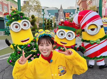 読売テレビ・佐藤佳奈アナ、誕生日にUSJから元気いっぱい中継！