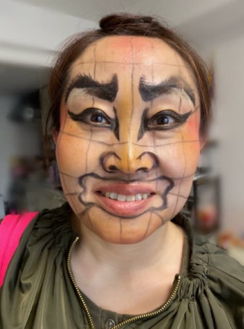 「ずっとスルーしてるときのねぶた。」キンタロー。がねぶた祭メイクでネタを投稿