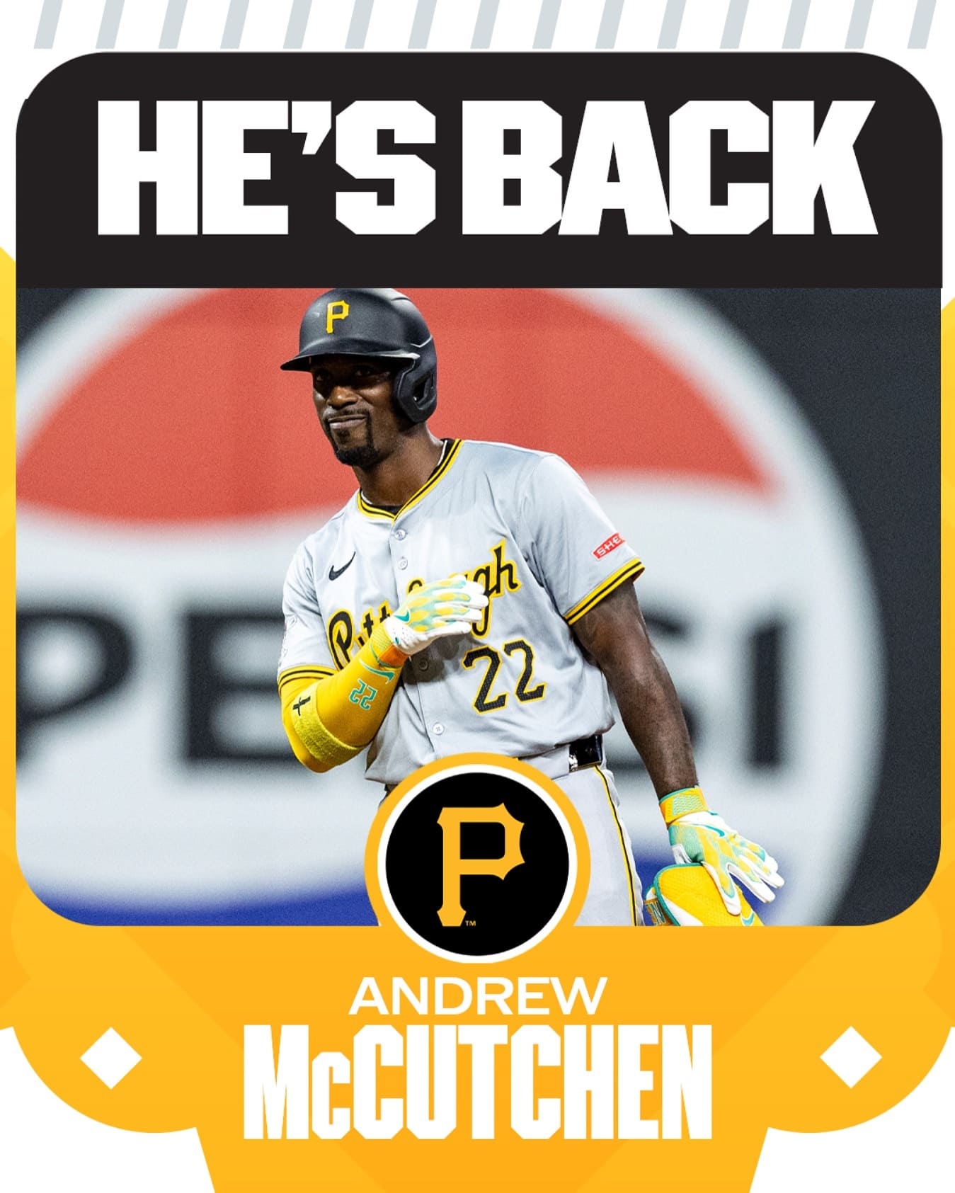 2013MVP、アンドルー・マカチェンがパイレーツと再契約