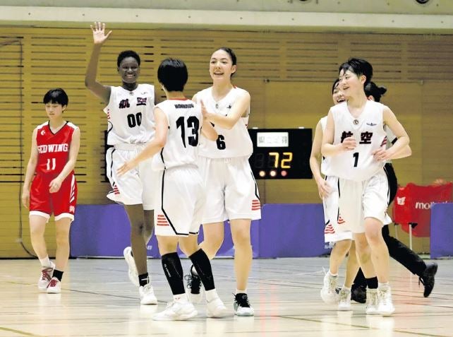 バスケ女子・日本航空北海道、創部１年目で総体初勝利…接戦にチームワーク発揮