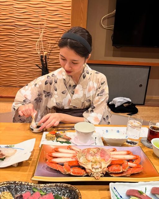 毎日放送・河西美帆アナ、オフの日は城崎温泉 へ！浴衣姿でカニ楽しむ姿が美しいと話題に