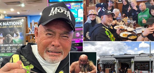 元プロレスラーの武藤敬司、うんざりした顔が「イギリスの新聞」に掲載された様子